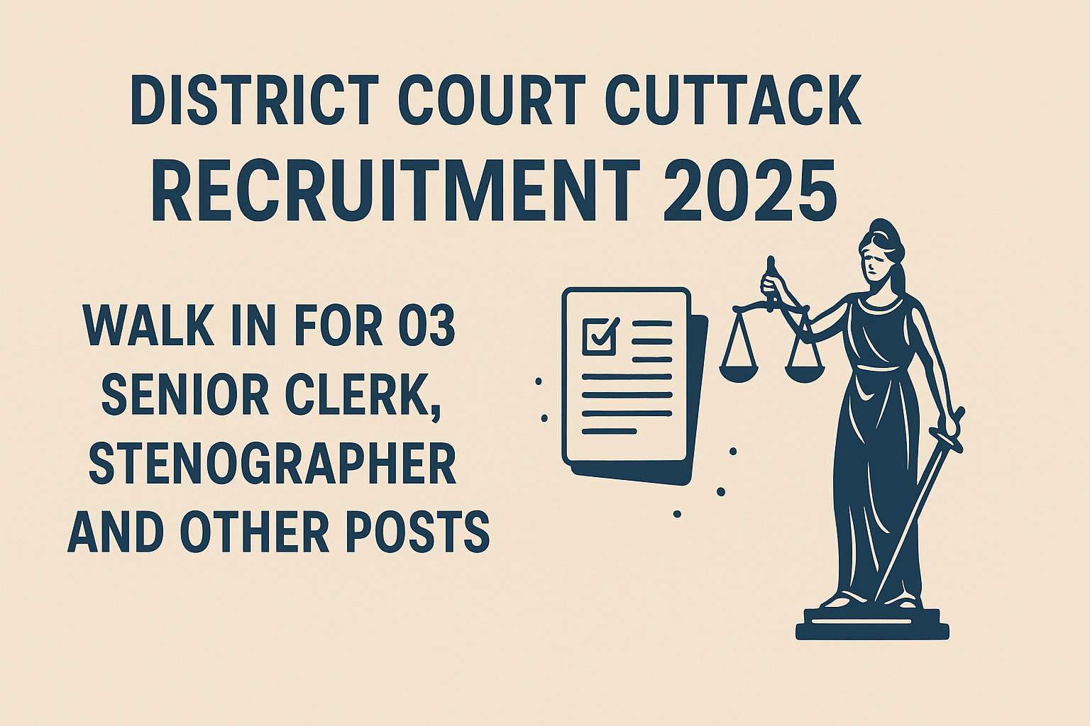 District Court Cuttack Recruitment 2025 job in odisha
